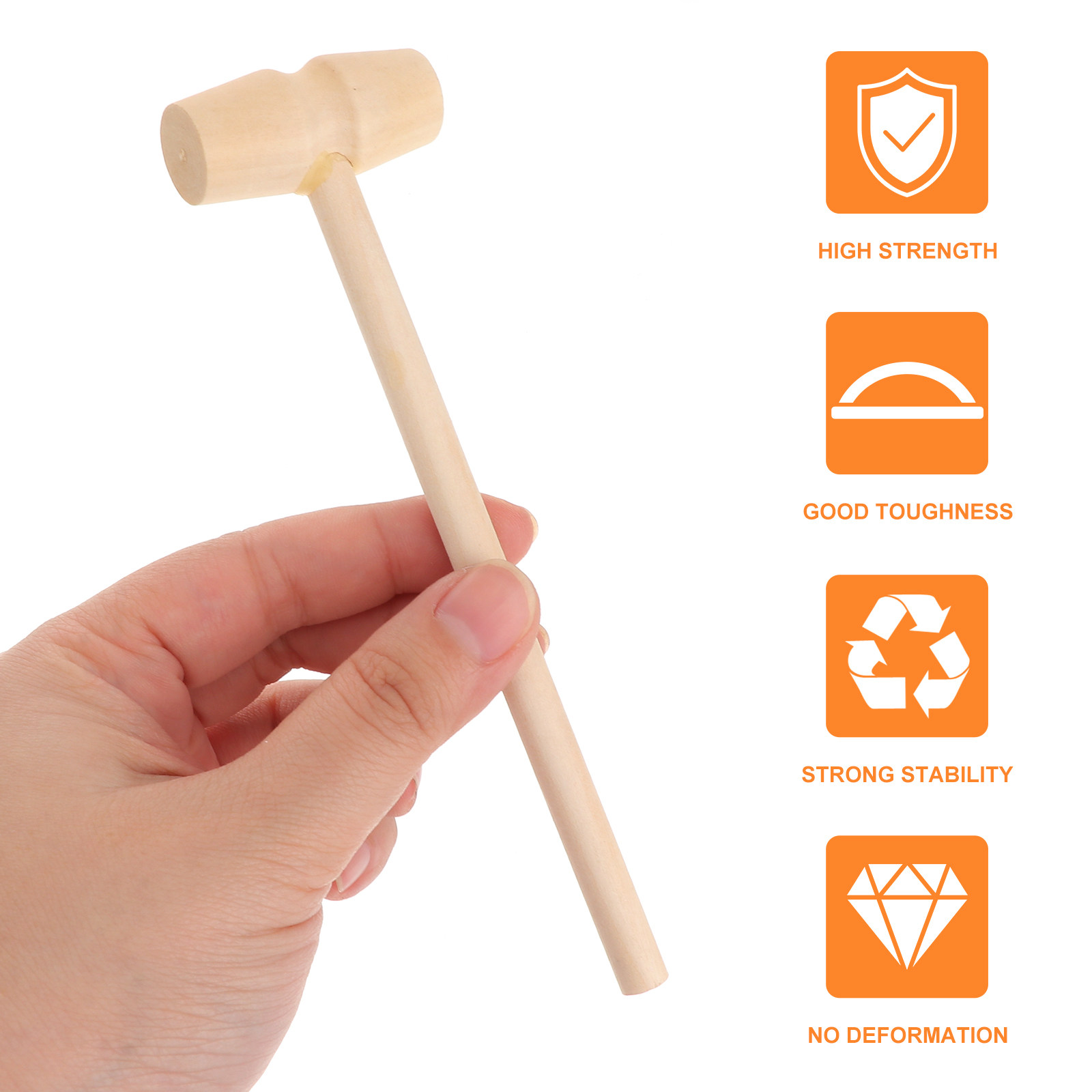 Mallet Wood Carving - 20Pcs Kid Wooden Mini Mallet Unfinished