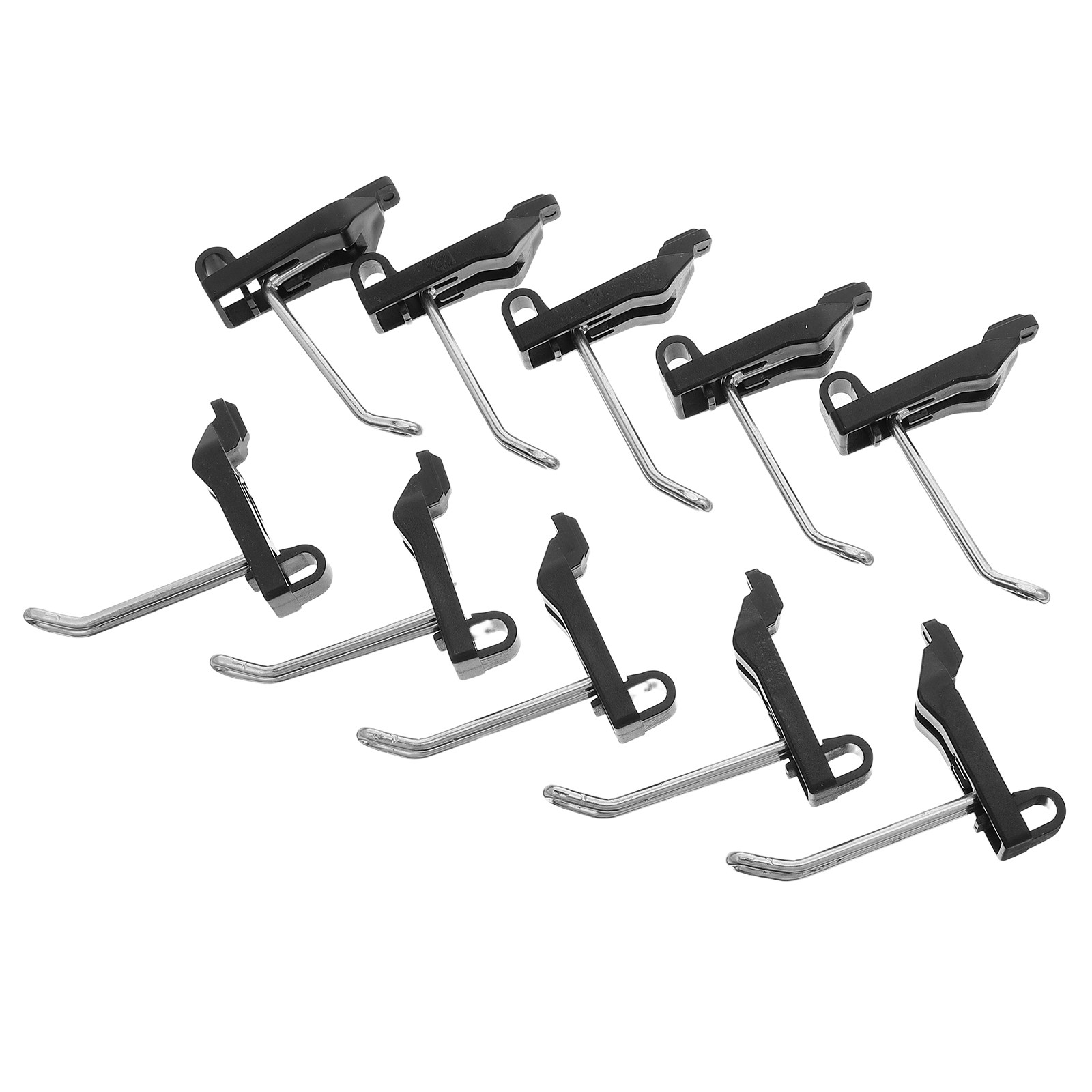 Workshop Tools Holder - 10Pcs Sturdy Slotted Pegboard Hooks for