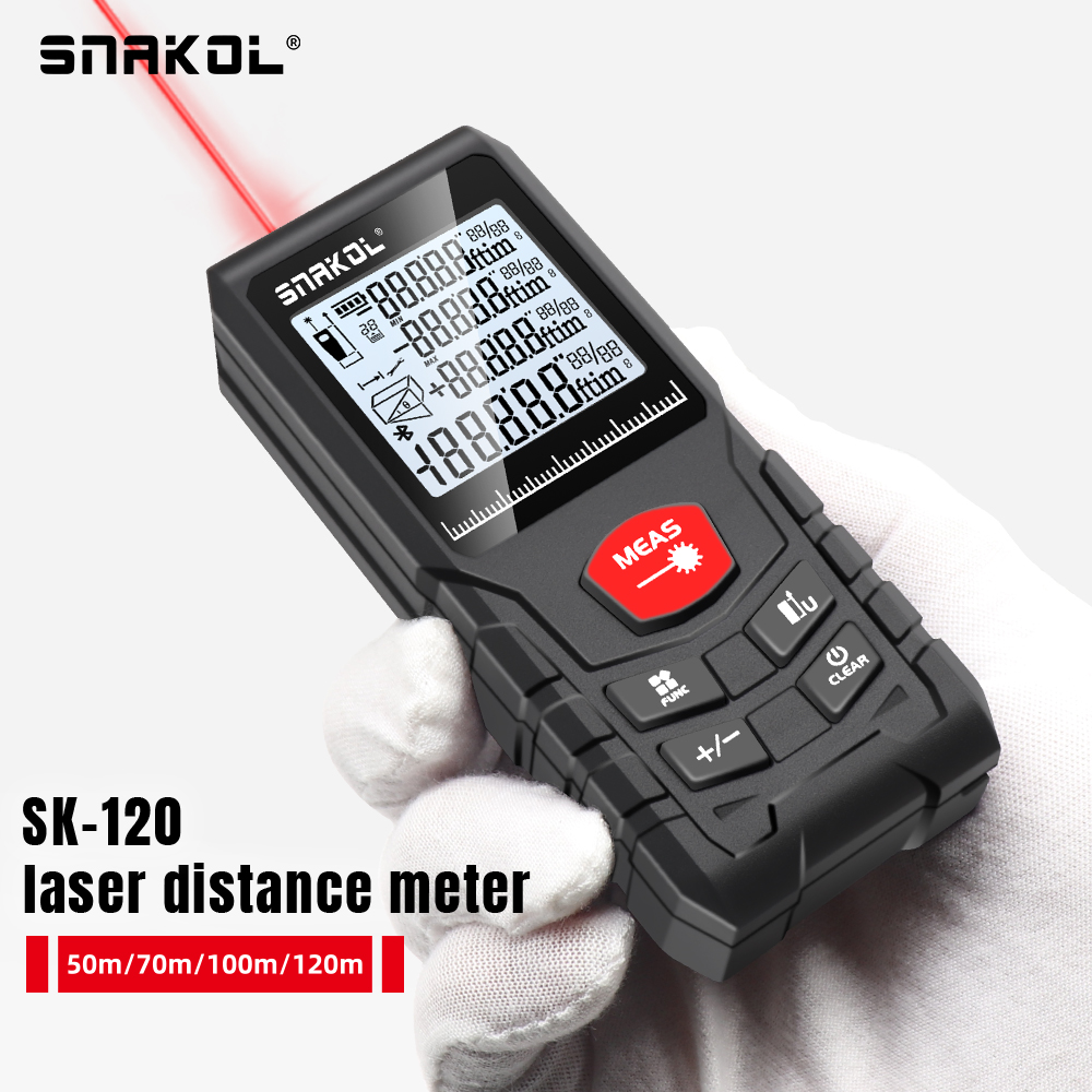 Stanley Tape 25Ft - Snakol Laser Distance Meter 50m 70m