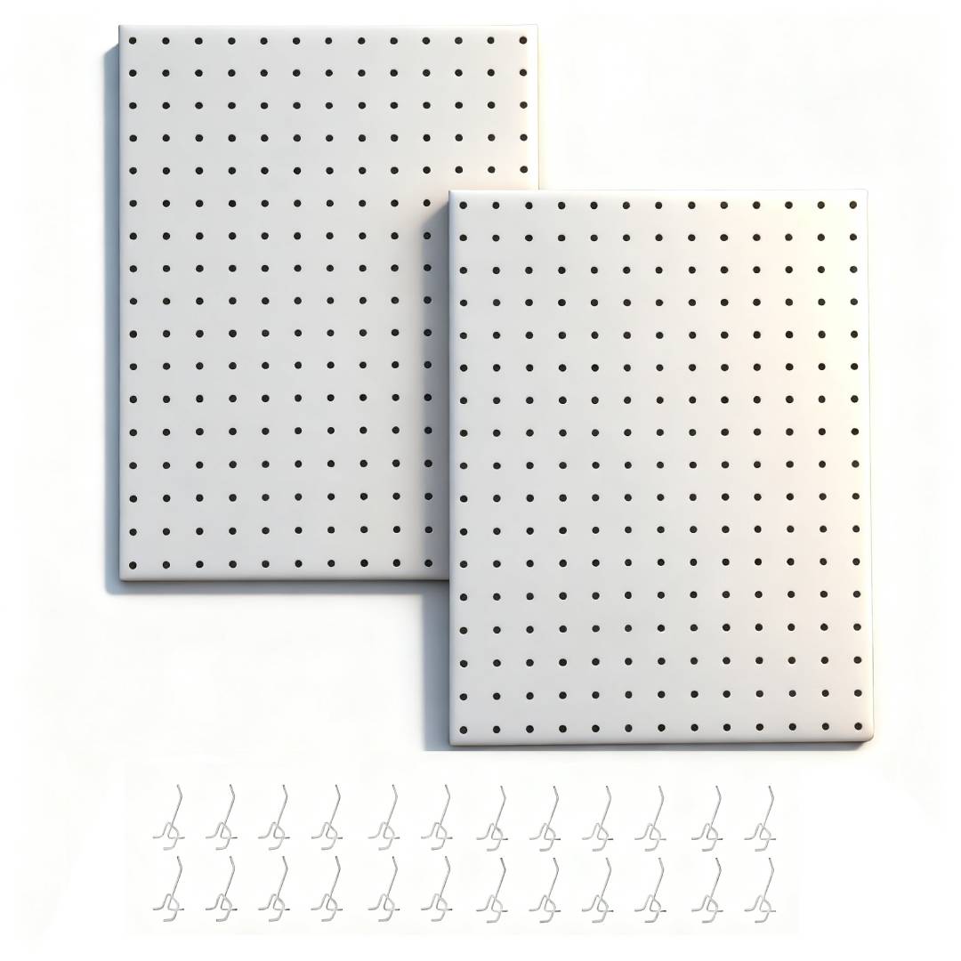 Metal Pegboard, 2 Panels + 24  - Workshop Tools Hanger review and price