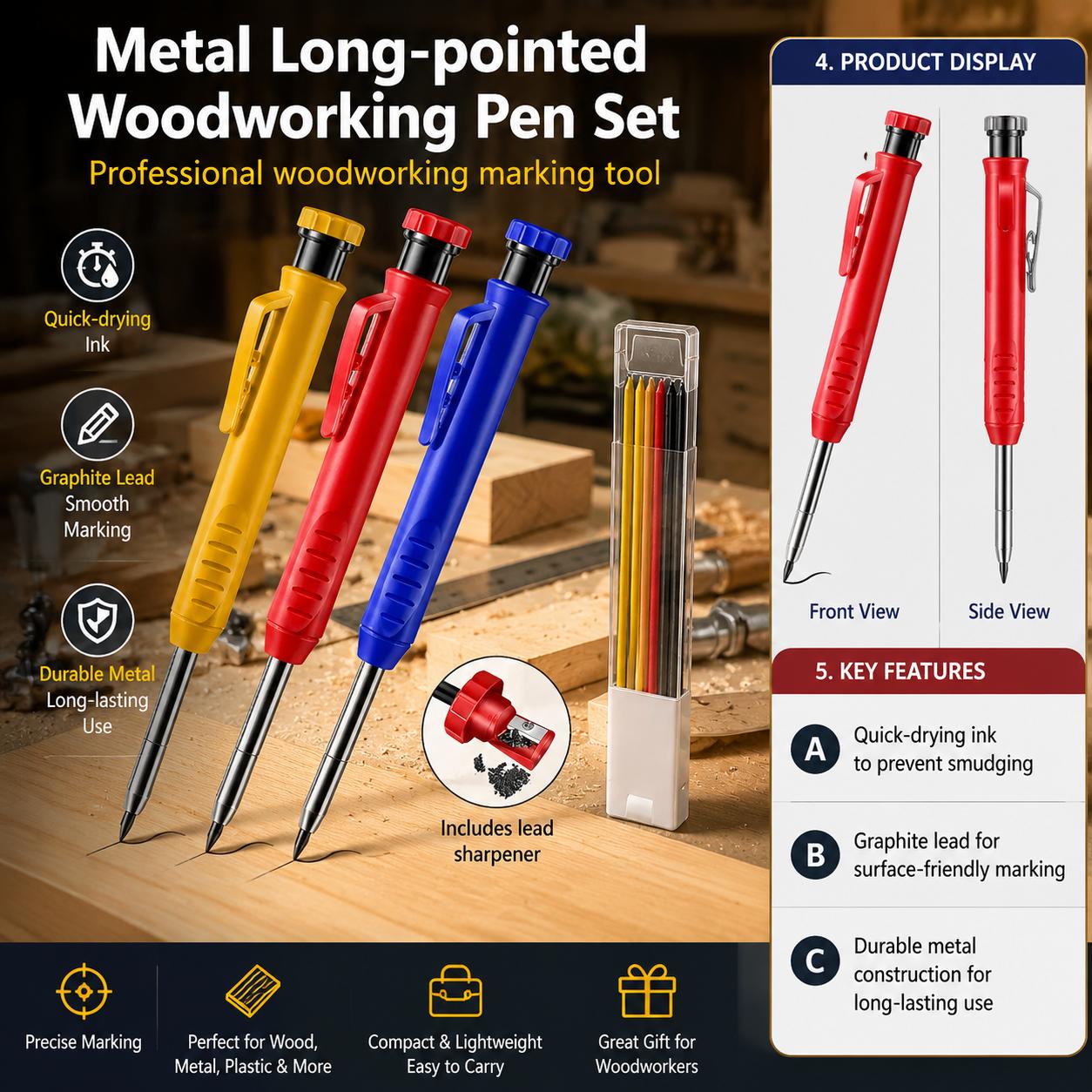 Metal Long Tip Mechanical Penc - Workshop Marking Tools review and price