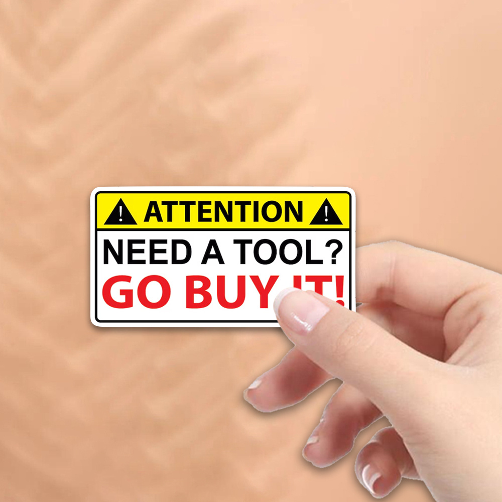 Funny Need Tools Sticker 1PC Y - Workshop Tools Needed review and price