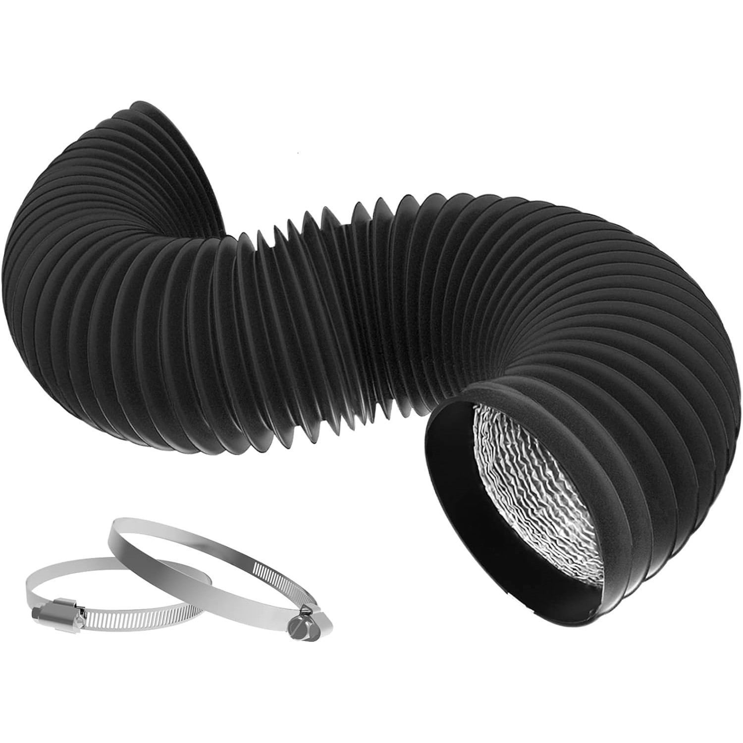 HTMCK 4 inch Dryer Vent Hose w - Pipe Clamp Bar review and price