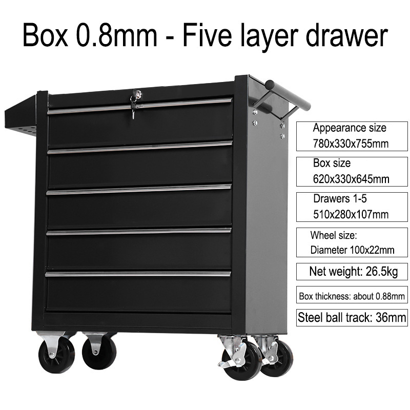 5 Drawer Storage Tool Box Trol - Workshop Tools Box review and price