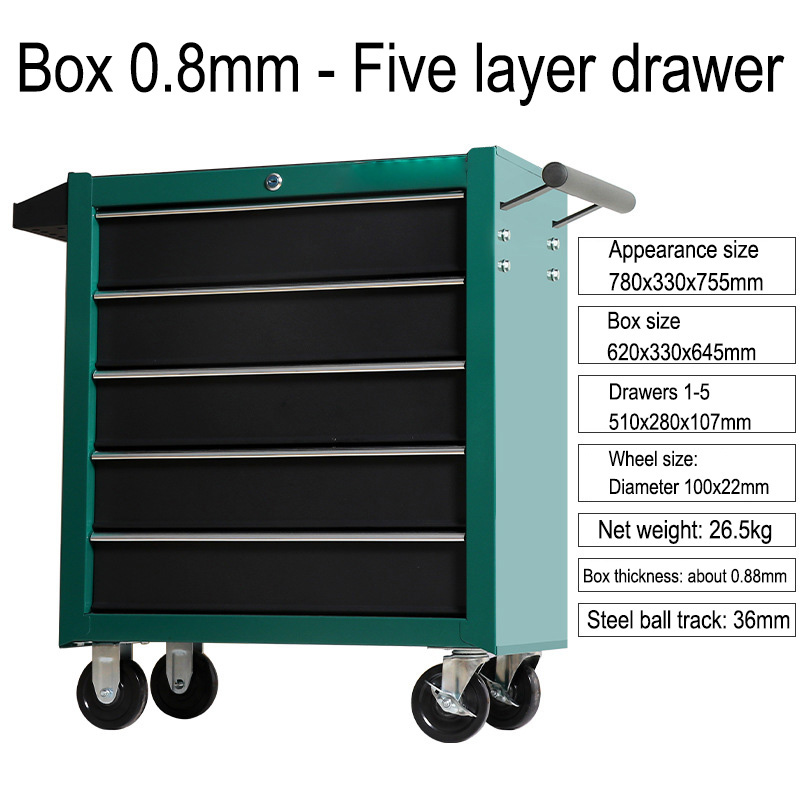 5 Drawer Storage Tool Box Trol - Workshop Tools Box review and price