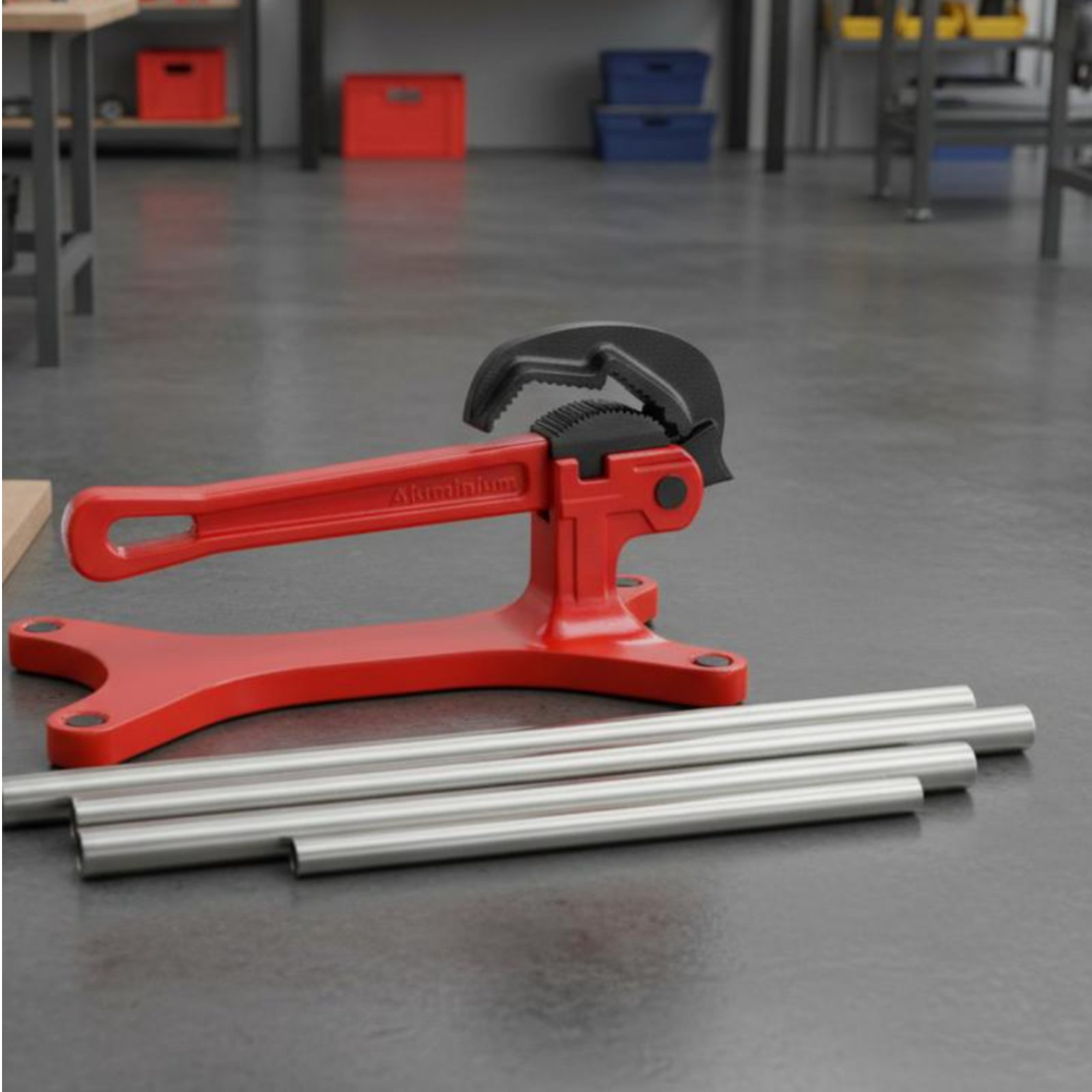 Yoke Pipe Vise Sturdy-Duty Por - Workshop With Tools review and price