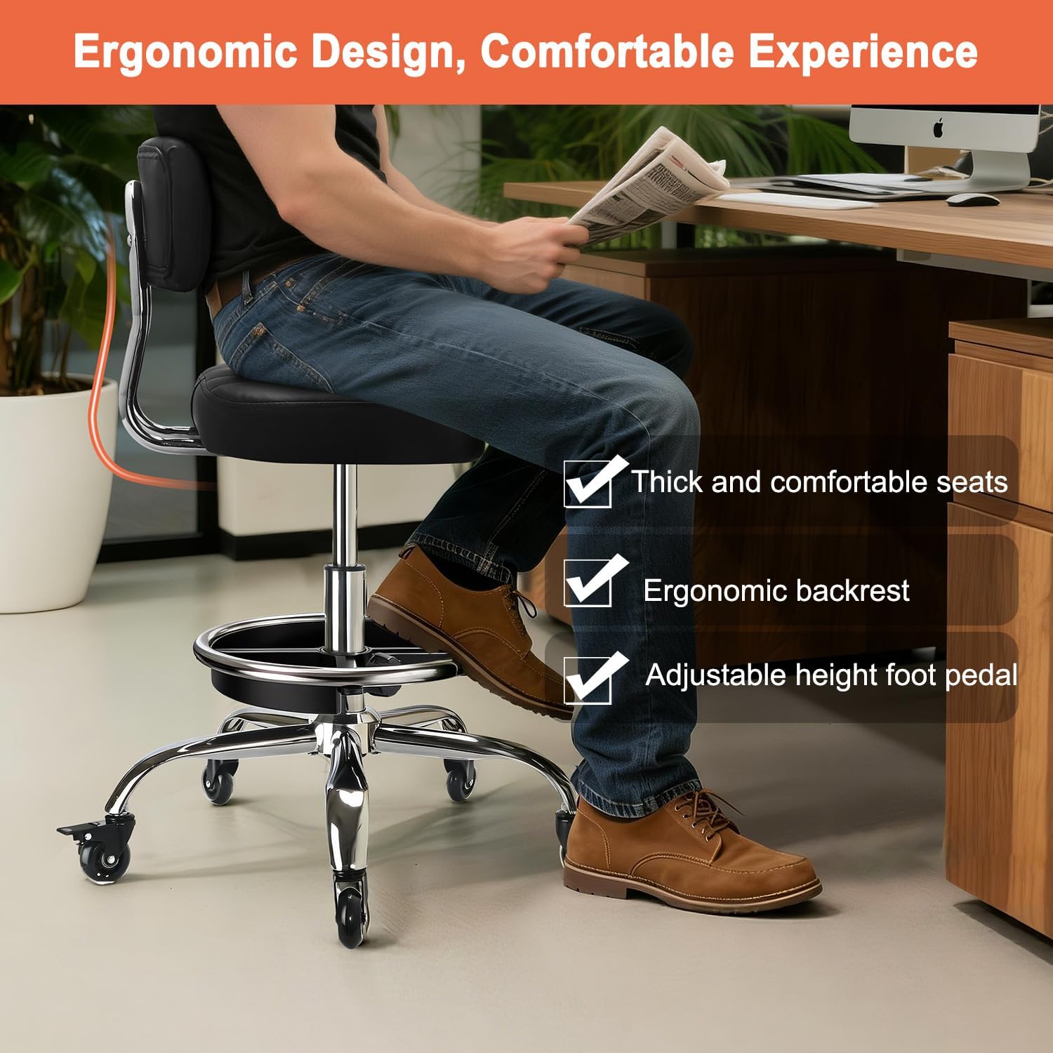 Garage Mechanic Stool With Bac - Workshop Tools Storage review and price