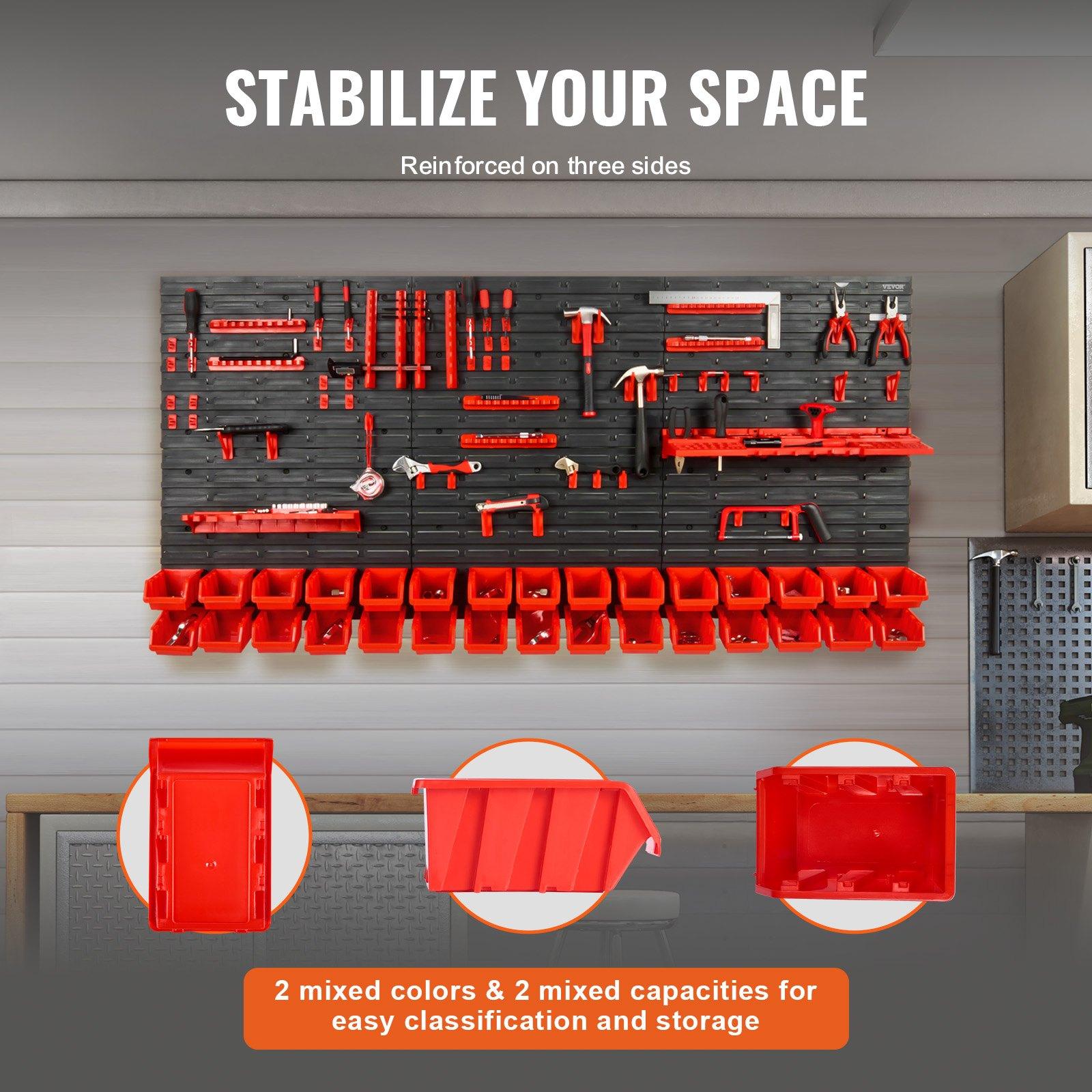 Wall Mounted 30-Bin Hardware O - Workshop Tools Box review and price