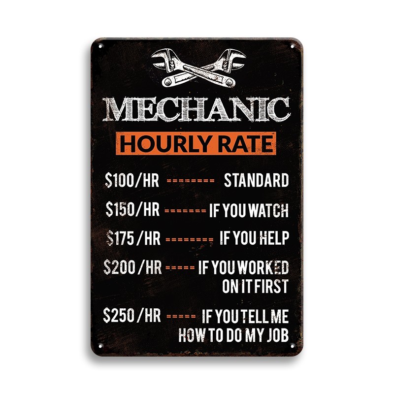 1pc, Mechanic Hourly Rate Meta - Workshop Tools Hours review and price